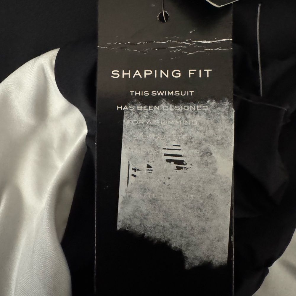 Ralph Lauren Cutout One Shoulder Women One Piece Swimsuit Black & White Size 12 - Picture 7 of 12